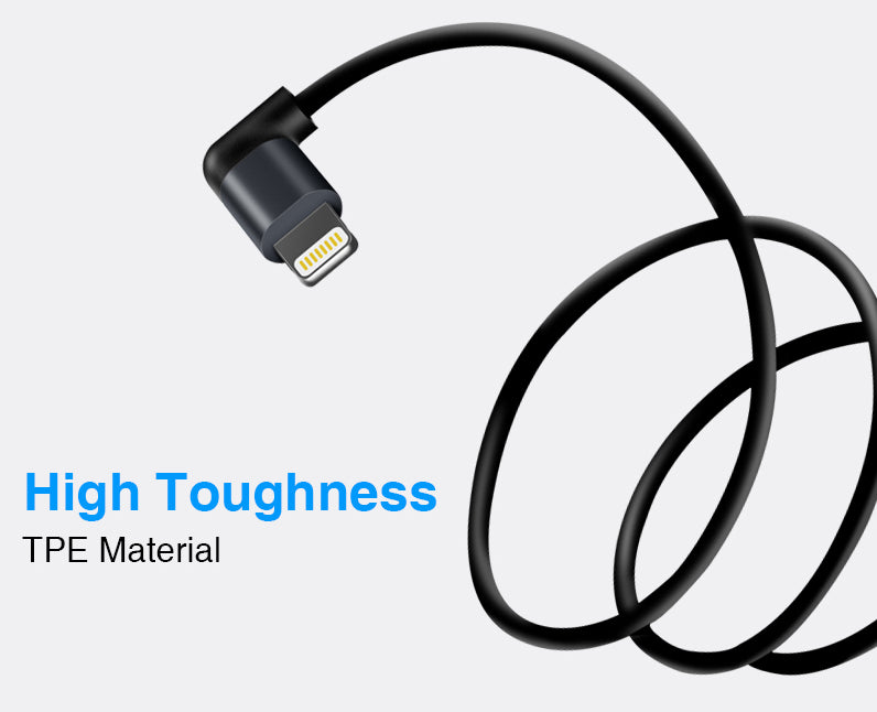 Useful Right Angle Lightning to USB Cable for your iPhone or iPad from PMD Way with free delivery worldwide