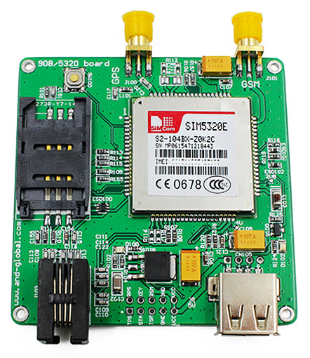 Get your project on the cellular network with the SIM5320E 3G GPRS GSM Module with GPS from PMD Way with free delivery worldwide
