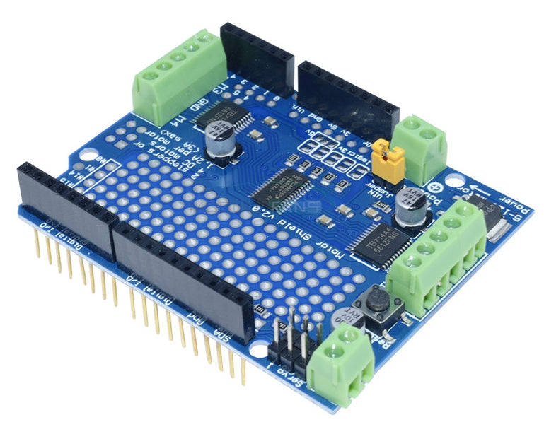 Control DC motors and stepper motors using the TB6612 Dual Stepper and DC Motor Shield for Arduino from PMD Way with free delivery, worldwide