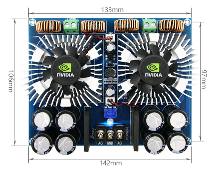 Use concert or PA speakers with the TDA8954TH 420W x 2 High Power Amplifier Board from PMD Way with free delivery worldwide