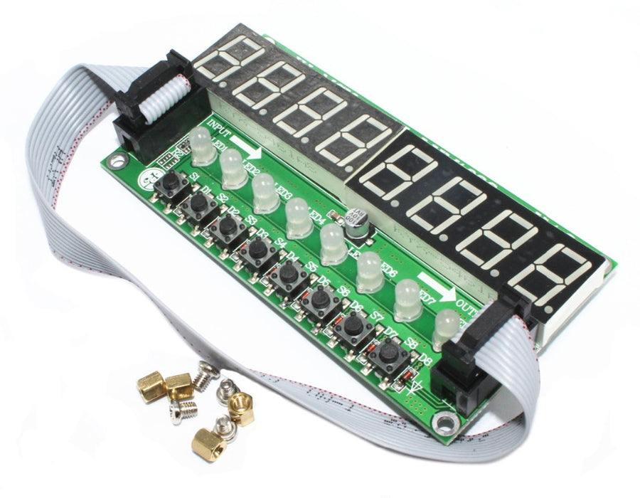 TM1638 Numeric Display LED Input Board with 8 digits, 8 bicolor LEDs and 8 buttons from PMD Way with free delivery worldwide