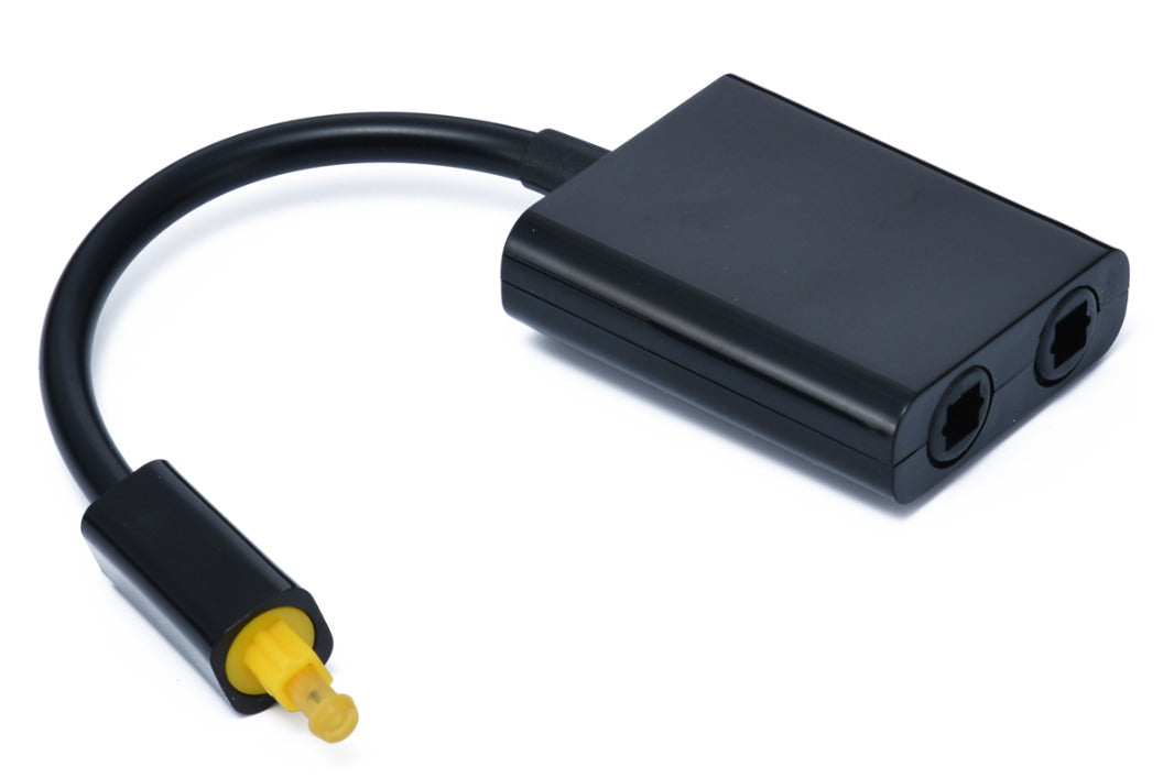Easily connect two TOSLINK devices to one cable with the TOSLink Splitter Adaptor from PMD Way with free delivery worldwide