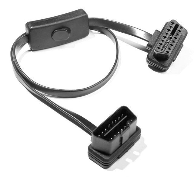 Useful Thin OBDII Extension Cable with Power Switch from PMD Way with free delivery worldwide