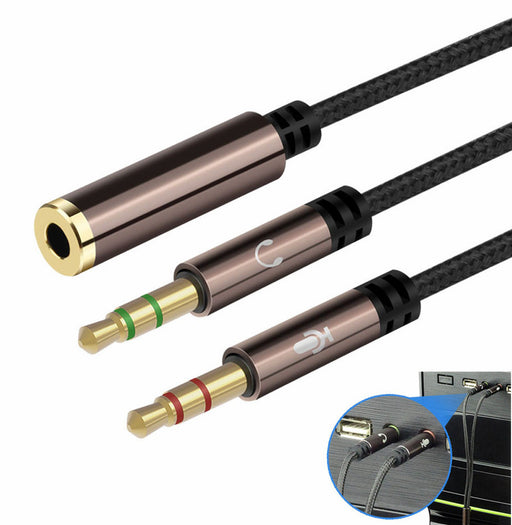 Useful Twin 3.5mm Stereo Plug to 3.5mm Stereo Socket Splitter Cable from PMD Way with free delivery worldwide