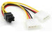 Twin IDE Molex Power to 6-Pin PCI Express Cable