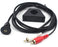 Twin RCA to 3.5mm Stereo Panel Mount Socket Cable