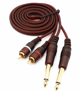 Quality Twin RCA to 6.35mm Gold Plated Cables from PMD Way with free delivery worldwide