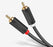 Quality Gold Plated Twin RCA Male to Male Cables from PMD Way with free delivery worldwide