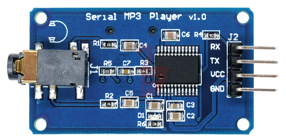 Add MP3 playback to Arduino, Raspberry Pi and more with the UART Control Serial MP3 Music Player Module from PMD Way with free delivery, worldwide