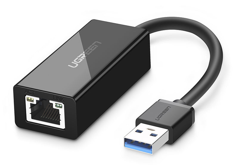 Easily add wired Ethernet to your PC or Nintendo Switch with the USB 3 or 2 to RJ45 Ethernet Adaptor from PMD Way with free delivery worldwide