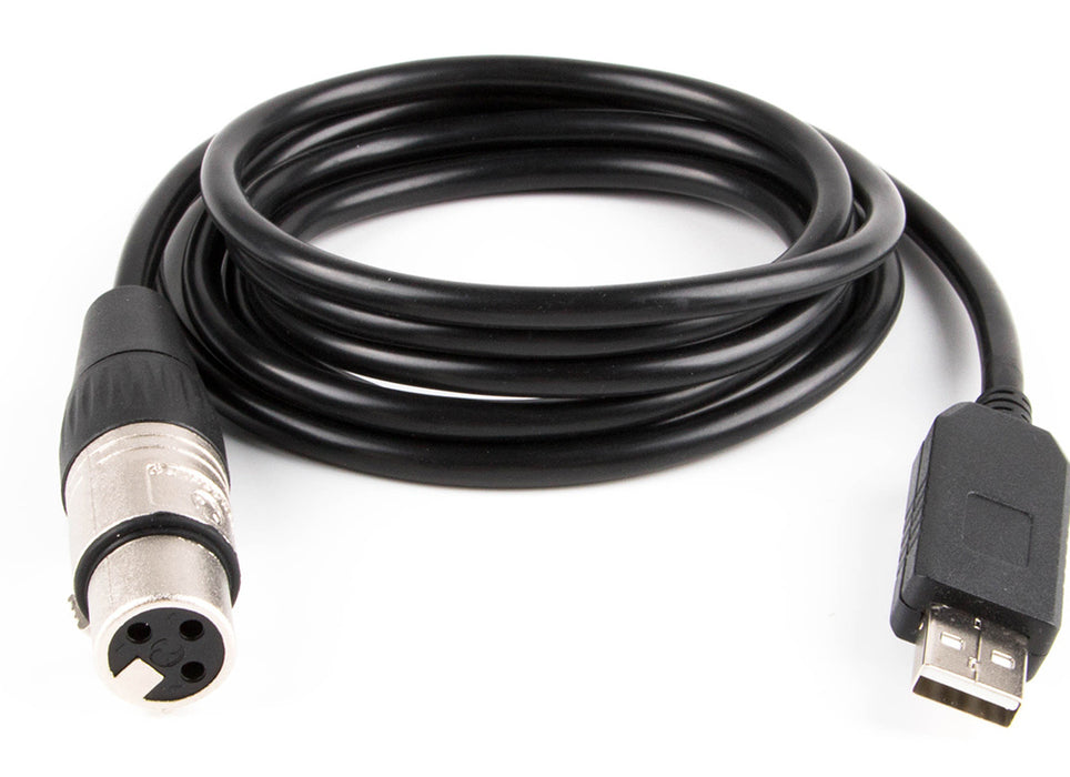 Useful USB to 3-pin DMX Controller Cables in variety of lengths from PMD Way with free delivery worldwide