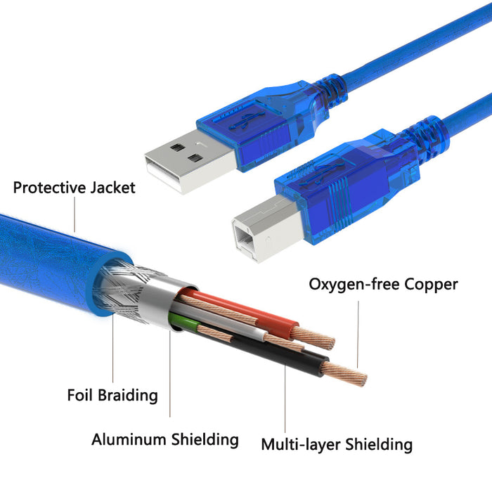 USB A Plug to USB B Plug Arduino Cable — PMD Way