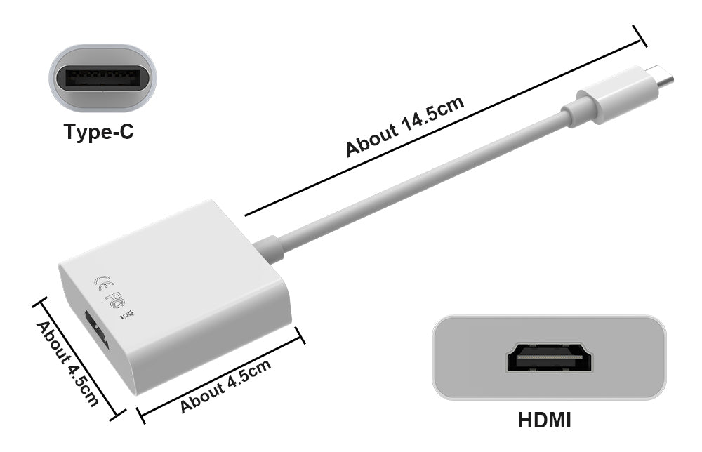 Add external monitors to your laptop or new Macbook with the USB C to 4K HDMI Socket Adaptor from PMD Way with free delivery worldwide