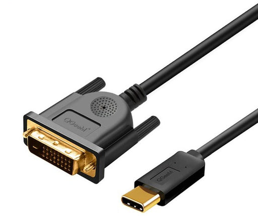 Use DVI displays or projectors with your Macbook or newer laptop using the USB C to DVI Video Plug Cable from PMD Way with free delivery worldwide