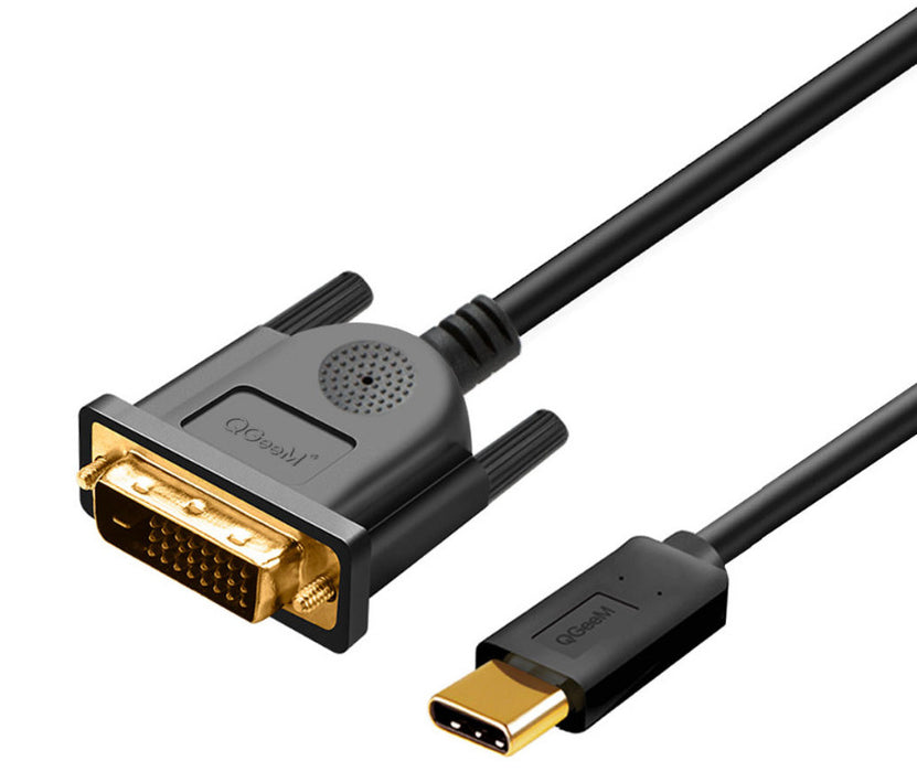 Use DVI displays or projectors with your Macbook or newer laptop using the USB C to DVI Video Plug Cable from PMD Way with free delivery worldwide