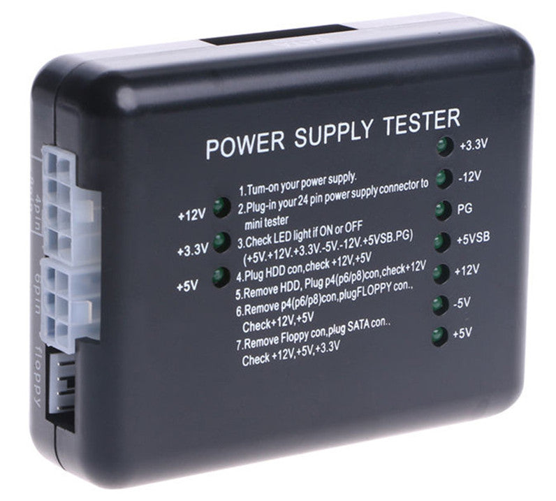 Check ATX power supplies with this Value ATX Power Supply Test Module from PMD Way with free delivery worldwide