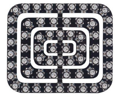 WS2812B 62 LED Rectangular Ring Units from PMD Way with free delivery worldwide