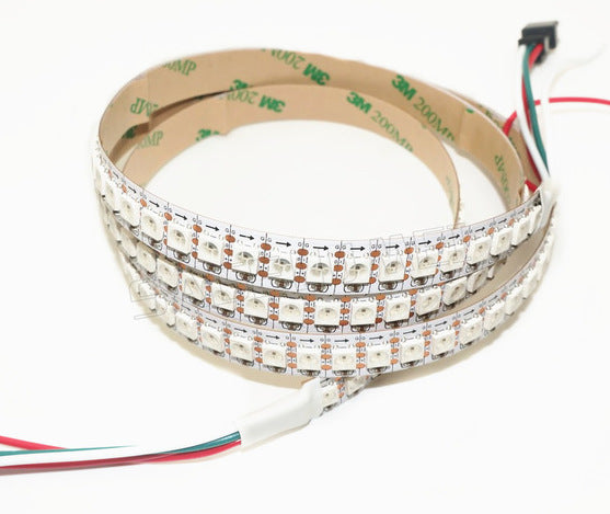 WS2812B RGB LED Strip - 144 LED/m - 1m Roll - White PCB — PMD Way