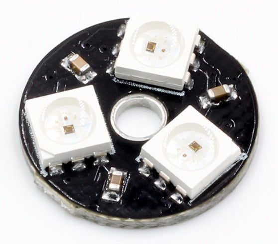 WS2812B Round Three LED Board - 5 Pack — PMD Way