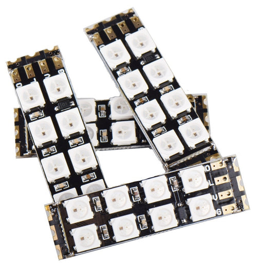 WS2812B Square Eight LED Boards in packs of four from PMD Way with free delivery worldwide