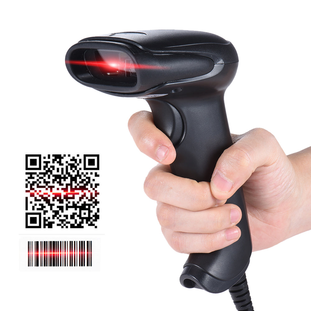 Wired USB Laser Barcode QR Scanner — PMD Way