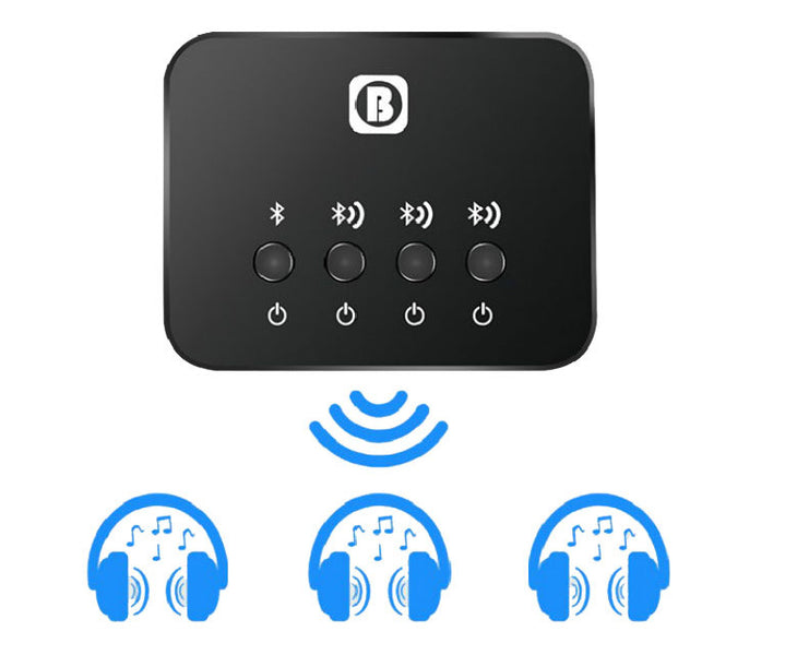 Bluetooth Audio Transmitter Splitter Receiver Multi-point Music Adapter