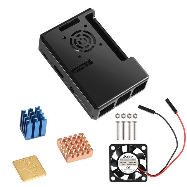 ABS Plastic Enclosure for Raspberry Pi 3 B+ with optional Cooling from PMD Way with free delivery worldwide