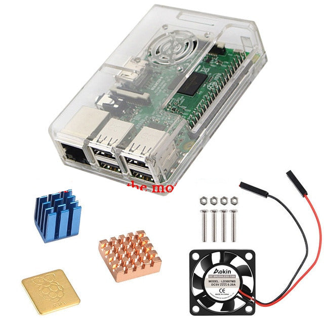 ABS Plastic Enclosure for Raspberry Pi 3 B+ with optional Cooling from PMD Way with free delivery worldwide