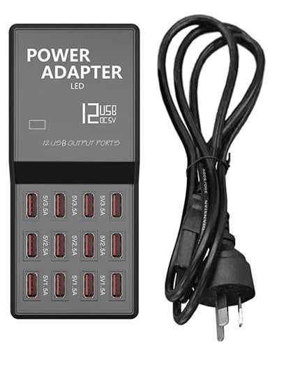 AC to 12 USB Port Adaptor from PMD Way with free delivery worldwide