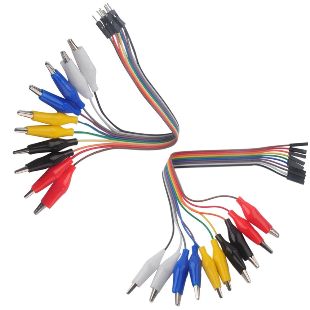 Alligator Clips to Header Socket Cables