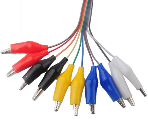 Alligator Clips to Male Header Socket Cables in packs of ten from PMD Way with fee delivery worldwide