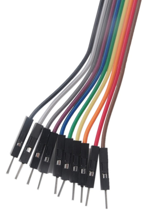 Alligator Clips to Male Header Socket Cables in packs of ten from PMD Way with fee delivery worldwide