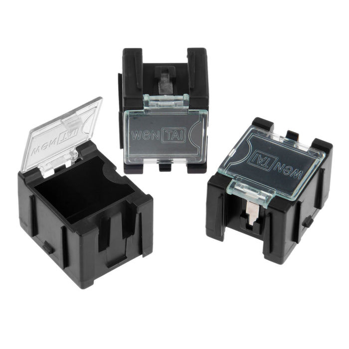Antistatic Modular Snap Boxes for SMD component storage in packs of ten from PMD Way with free delivery worldwide
