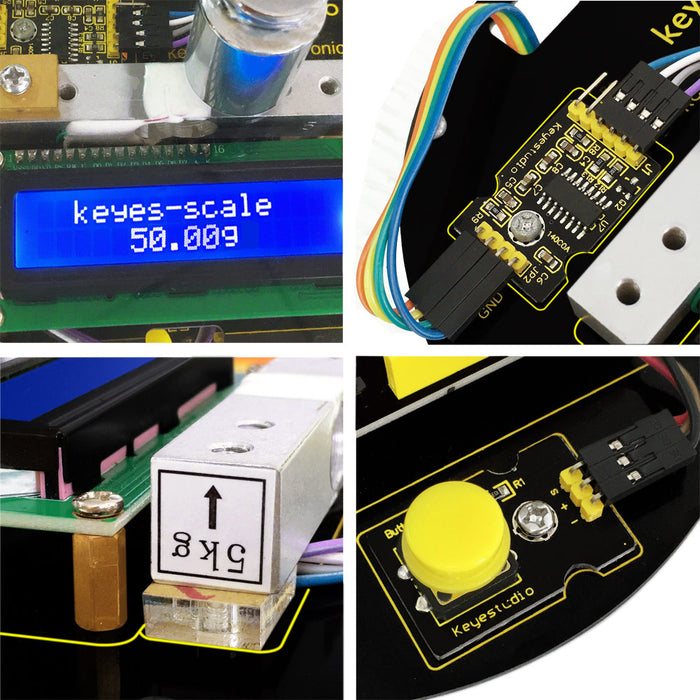 Learn about Arduino and electronic measurement with the Electronic Scales Starter Kit for Arduino from PMD Way with free delivery, worldwide