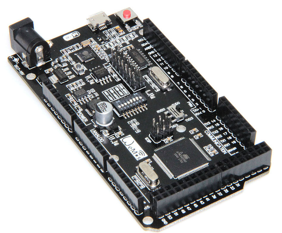 Arduino Mega 2560 R3 Compatible with ESP8266 WiFi MCU and 32 Mb flash — PMD  Way
