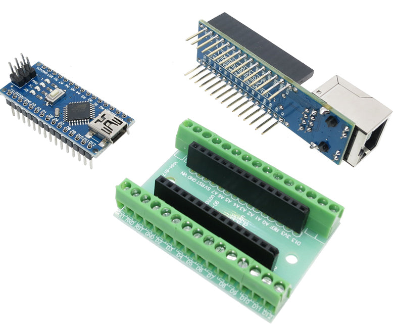 Arduino Nano, Ethernet, and terminal shield kit from PMD Way with free delivery, worldwide