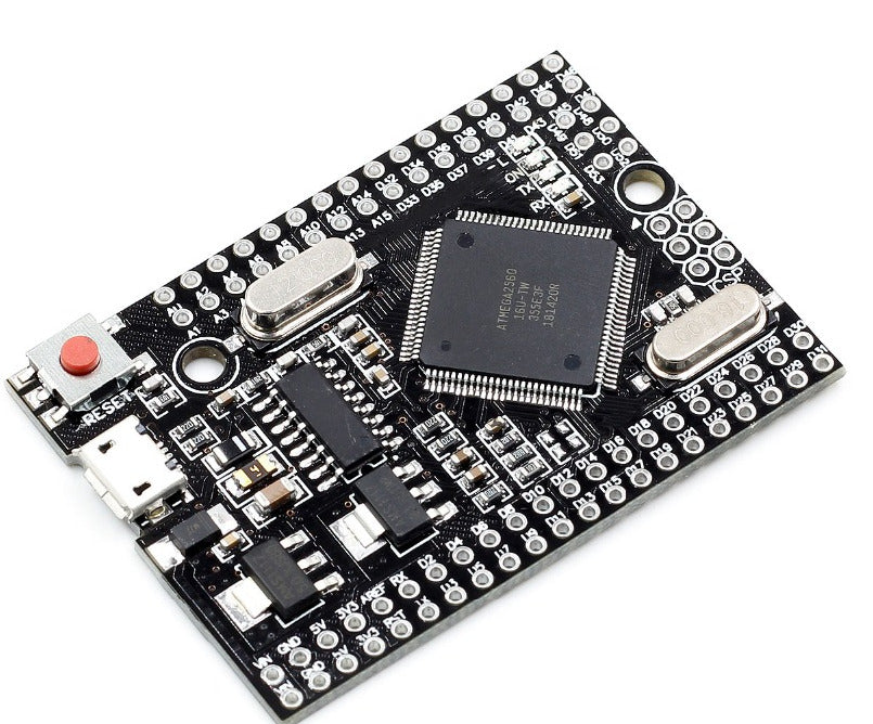 Build compact Arduino-mega compatible projects using the Arduino Pro ATmega2560-16AU Development Board with micro USB from PMD Way with free delivery worldwide