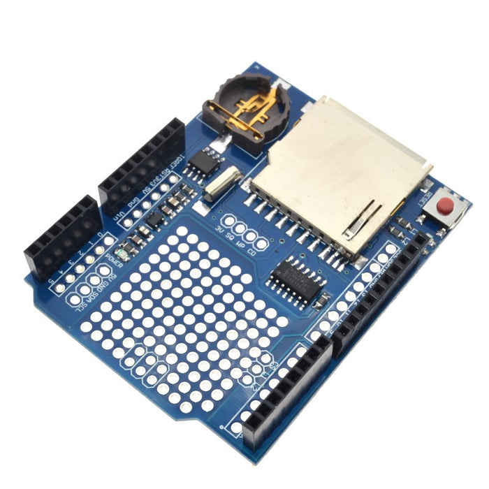 Log all sorts of data from your Arduino with the SD Card Data Logging Shield for Arduino with DS1307 RTC from PMD Way with free delivery, worldwide