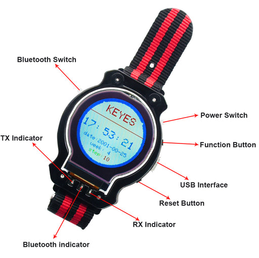 Have fun and create intelligent and interesting applications with this DIY Arduino Compatible Smart Watch Kit from PMD Way with free delivery worldwide