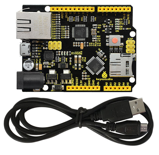 100% Arduino Uno R3 Compatible with W5500 Ethernet and microSD Socket from PMD Way - with free delivery, worldwide