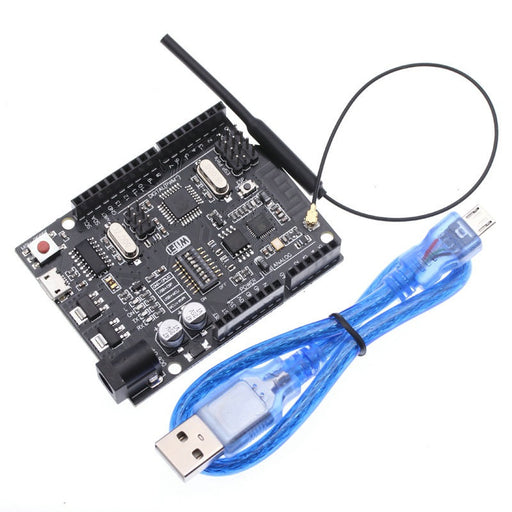 Arduino Uno R3-compatible with ESP8266 and external Antenna from PMD Way with free delivery worldwide
