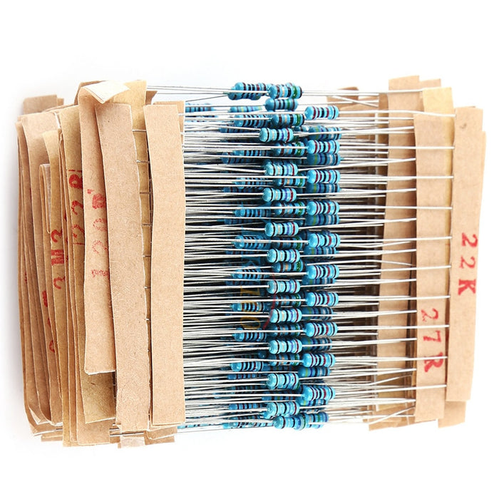 Assorted 1/4W Metal Film Resistor Pack - 2600 Pieces from PMD Way with free delivery worldwide