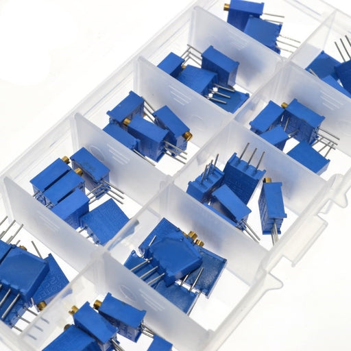 Assorted 3296W Top Adjust Multiturn Trimpot Kit - 50 Pieces from PMD Way with free delivery worldwide