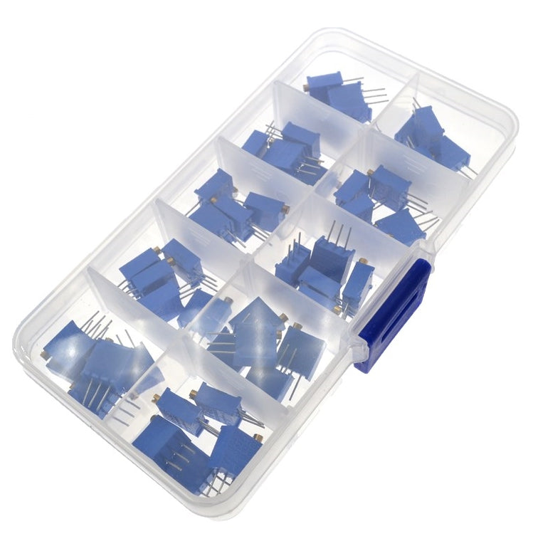 Assorted 3296W Top Adjust Multiturn Trimpot Kit - 50 Pieces from PMD Way with free delivery worldwide