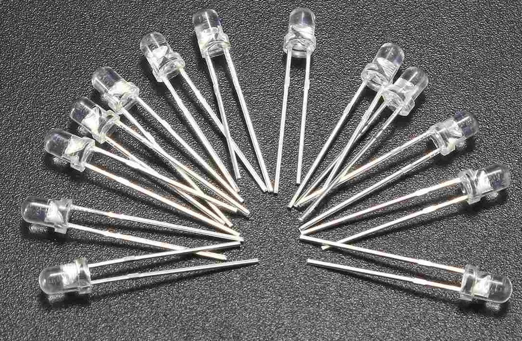 Assorted 3mm Clear LED Kit - 1000 Pack from PMD Way with free delivery worldwide