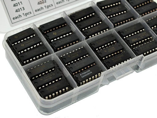 Assorted 4000 Series CMOS Logic IC Assortment Kit - 30 Pieces from PMD Way with free delivery worldwide