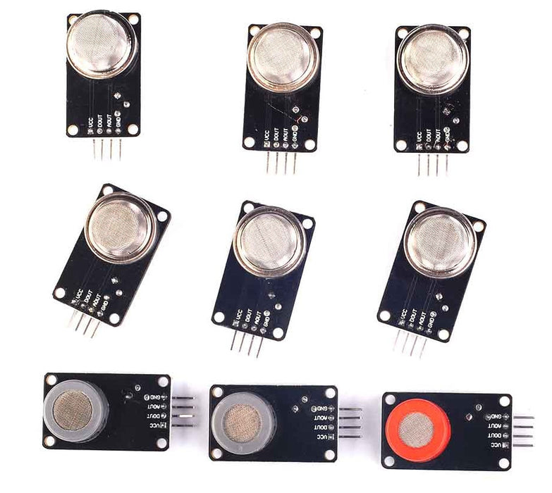Assorted MQ Sensor Gas Detector Bundle - 9 Sensors from PMD Way with free delivery worldwide