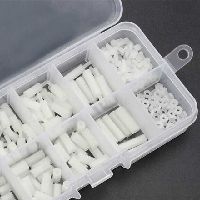 Assorted Nylon Hex Fastener Packs in M2 M2.5 M3 and M4 from PMD Way with free delivery worldwide