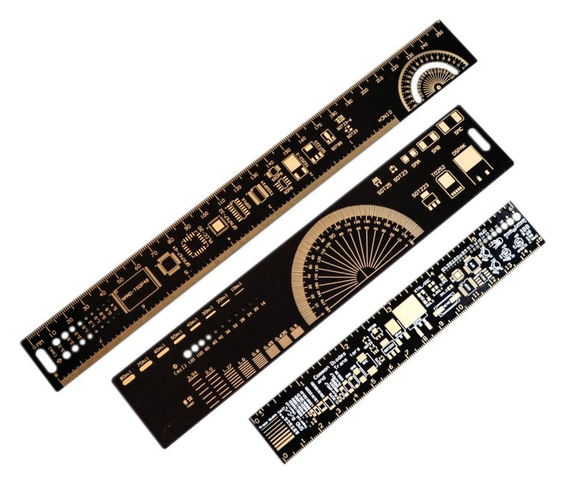 Red Pcb Ruler 15cm 20cm 25cm Multifunctional PCB Ruler Set — PMD Way