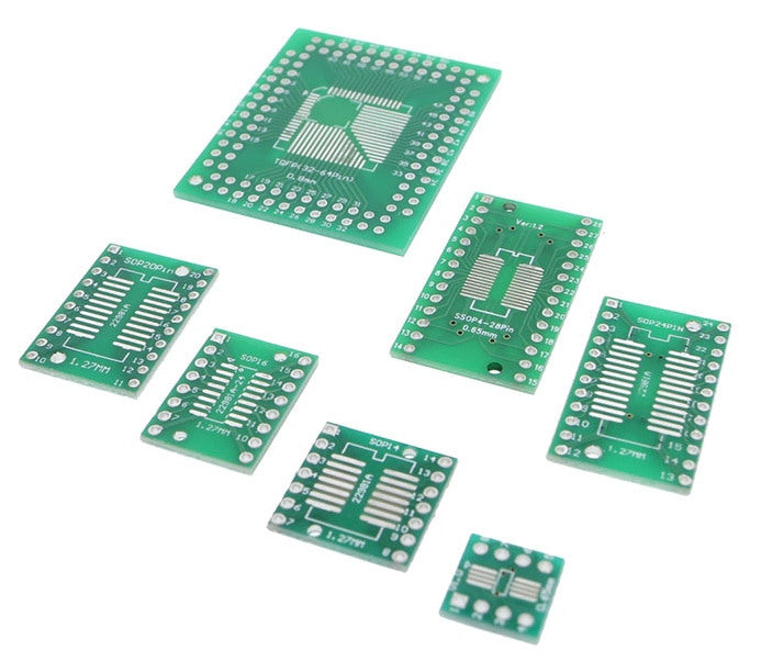 Assorted SMD to DIP Adaptor PCB Kit - 35 Pieces from PMD Way with free delivery worldwide